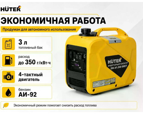 Инверторный генератор Huter DN А1,5iS GR 64/10/87