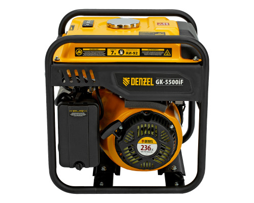 Генератор инверторный Denzel GK-5500iF, 5,5 кВт, 230 В, ручной старт 94709