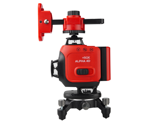 Лазерный уровень RGK ALPHA 4D с зелёным лучом 722880