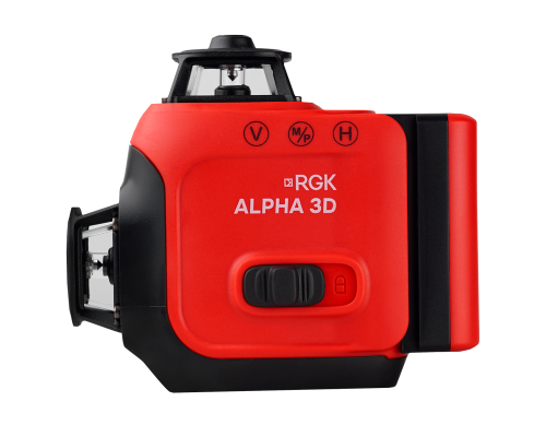 Лазерный уровень RGK ALPHA 3D с зелёным лучом 722866