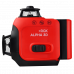 Лазерный уровень RGK ALPHA 3D с зелёным лучом 722866