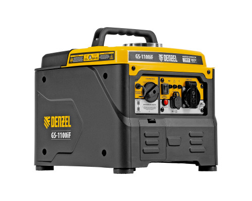 Генератор инверторный Denzel GS-1100iF, 1,1 кВт, 230 В, ручной старт 94706