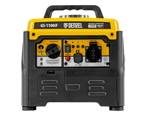 Генератор инверторный Denzel GS-1100iF, 1,1 кВт, 230 В, ручной старт 94706