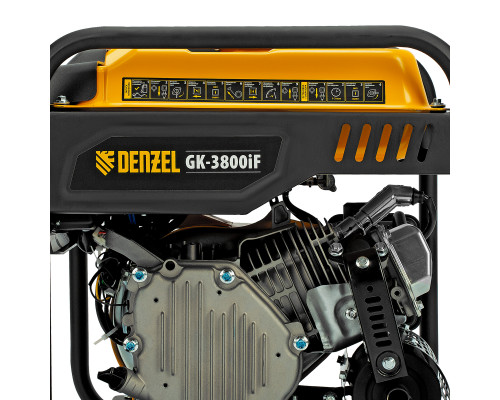 Генератор инверторный Denzel GK-3800iF, 3,8 кВт, 230 В, ручной старт 94708