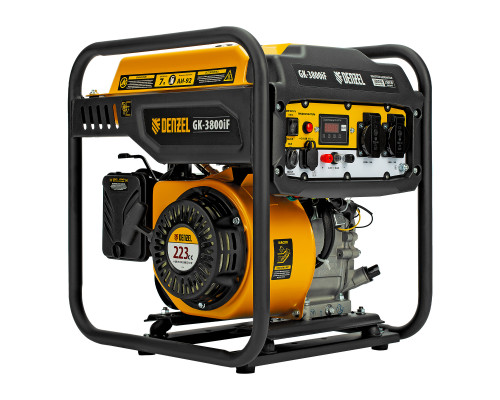 Генератор инверторный Denzel GK-3800iF, 3,8 кВт, 230 В, ручной старт 94708