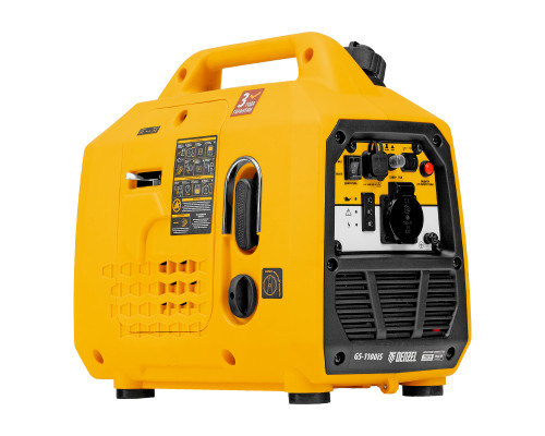 Генератор инверторный Denzel GS-1100iS, 1,1 кВт, 230 В, закрытый корпус, ручной старт 94718