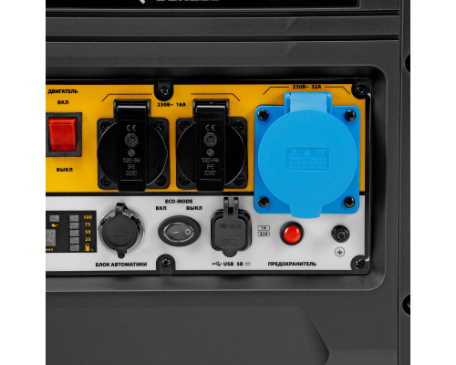 Генератор инверторный DENZEL GS-5500iFEA, 5,5 кВт, 230 В, электростартер, ATS 94720