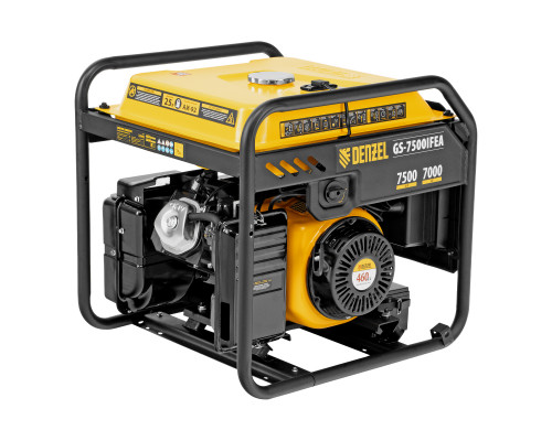 Генератор инверторный DENZEL GS-7500iFEA, 7,5 кВт, 230 В, открытый корпус, электростартер, ATS 94721
