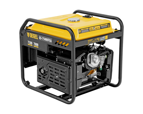 Генератор инверторный DENZEL GS-7500iFEA, 7,5 кВт, 230 В, открытый корпус, электростартер, ATS 94721