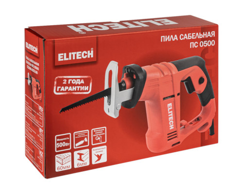 Пила сабельная ELITECH ПС 0500 (E2206.023.00)