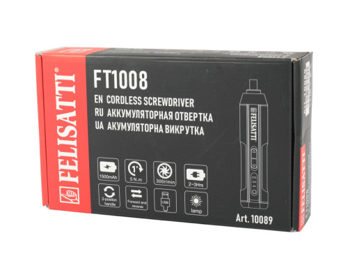 Аккумуляторная отвертка FELISATTI FT1008 10089