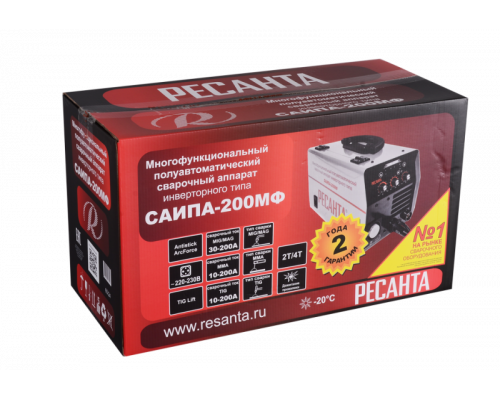 Сварочный аппарат РЕСАНТА САИПА-190МФ (MIG-MAG, MMA) 65/24