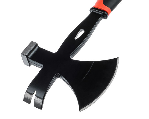 Топор многофункциональный (молоток+гвоздодер) ЕРМАК 600 г, с 2-х компонентной рукояткой 617-368