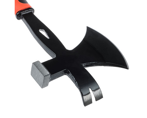 Топор многофункциональный (молоток+гвоздодер) ЕРМАК 600 г, с 2-х компонентной рукояткой 617-368