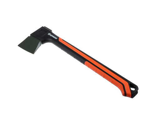 Набор ЕРМАК топор 950г с фиберглассовой двухкомпонентной ручкой + точилка для топоров и ножей 617-367