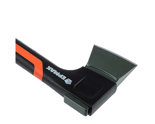 Набор ЕРМАК топор 950г с фиберглассовой двухкомпонентной ручкой + точилка для топоров и ножей 617-367