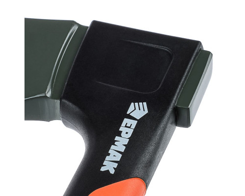 Набор ЕРМАК топор 950г с фиберглассовой двухкомпонентной ручкой + точилка для топоров и ножей 617-367