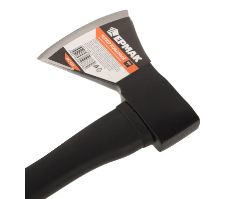 Кованый топор с фибергласовой двухкомпонентной ручкой ЕРМАК 800 г 662-429