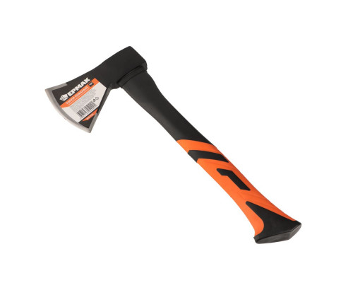 Кованый топор с фибергласовой двухкомпонентной ручкой ЕРМАК 1000 г 662-430