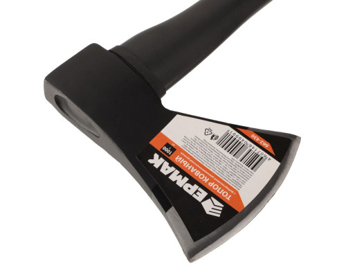 Кованый топор с фибергласовой двухкомпонентной ручкой ЕРМАК 1000 г 662-430