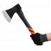Кованый топор с фибергласовой двухкомпонентной ручкой ЕРМАК 1000 г 662-430