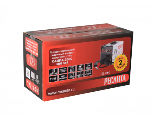 Сварочный аппарат РЕСАНТА САИПА-200C (MIG-MAG, MMA) 65/56