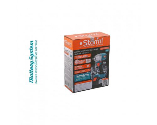 Аккумуляторный гайковерт Sturm 1BatterySystem CD20350BL