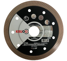 Диск алмазный Турбо ультратонкий по керамике KRUGO 125x1,3x22,23x10 мм RTT05S