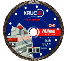 Диск алмазный Х-тип KRUGO MASTER 180х1,7х22,2х10 мм 81021800231