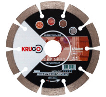 Диск алмазный сегмент 125x2.0x22.23x10 мм KRUGO RSA05A