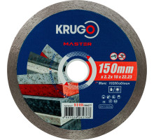 Диск алмазный сплошной ультратонкий KRUGO MASTER 150х2,2х22,2х10 мм 81081500277