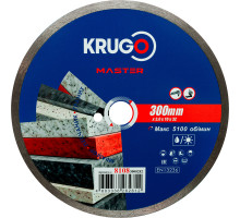 Диск алмазный сплошной ультратонкий KRUGO MASTER 300х3,0х25,4х10 мм 81083000282