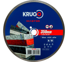 Диск алмазный сплошной ультратонкий KRUGO MASTER 350х3,0х32х10 мм 81083500283