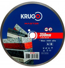 Диск алмазный сплошной ультратонкий KRUGO MASTER 350х3,0х32х10 мм 81083500283