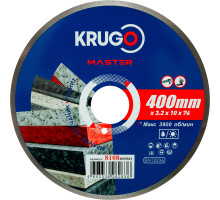 Диск алмазный сплошной ультратонкий KRUGO MASTER 400х3,2х25,4х10 мм 81084000284