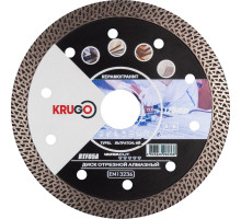 Диск алмазный Турбо ТF по керамике для УШМ 125 x 1.4 x 22.23 x 10 мм KRUGO RTF05A