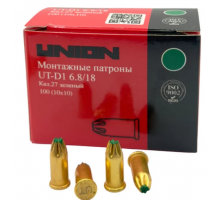 Монтажные патроны UNION UT-C1 5.6х16 мм, зеленый, 100 шт. 4631170492355