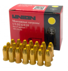 Mонтажные патроны UNION UT-D2 6.8х18 мм, желтый, 100 шт. 4631169412616