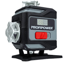 Лазерный нивелир Profipower NL-16G (16 лучей, лазер - зеленый, Li-ion - 2шт., пульт, кронштейн, З/У, c подъемным механизмом ,сумка-чехол) E0363