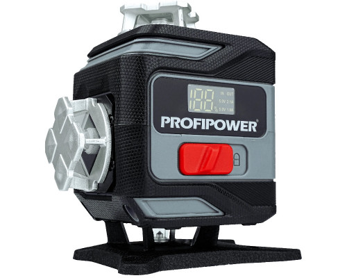 Лазерный нивелир Profipower NL-16G (16 лучей, лазер - зеленый, Li-ion - 2шт., пульт, кронштейн, З/У, c подъемным механизмом ,сумка-чехол) E0363