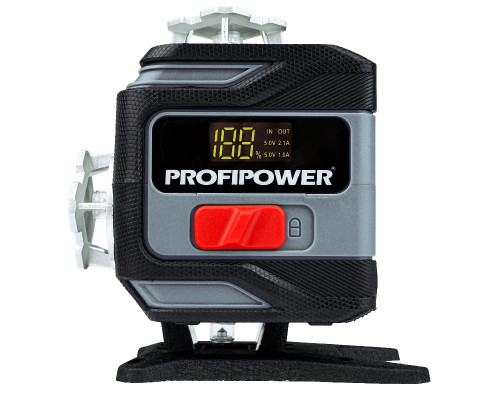 Лазерный нивелир Profipower NL-16G (16 лучей, лазер - зеленый, Li-ion - 2шт., пульт, кронштейн, З/У, c подъемным механизмом ,сумка-чехол) E0363