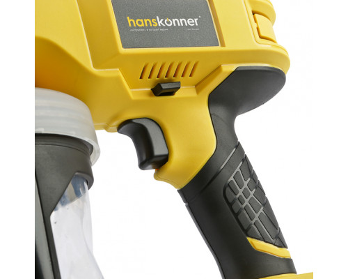 Аккумуляторный безвоздушный краскопульт Hanskonner 18В, 1Battery System 140DIN, 1x4Ач HSG1801PRO