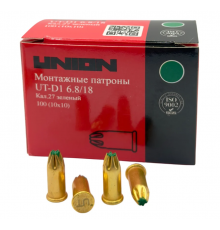 Mонтажные патроны UNION UT-D1 6.8х18 мм, зеленый, 100 шт. 4631169412609