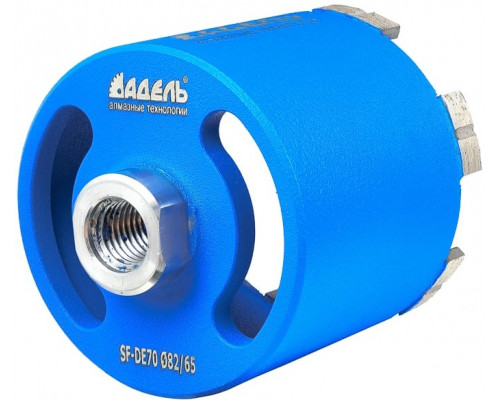 Коронка алмазная АДЕЛЬ M16 Ø82х65 мм SF-D70 TR 6LSP с пылеудалением SFD708265166