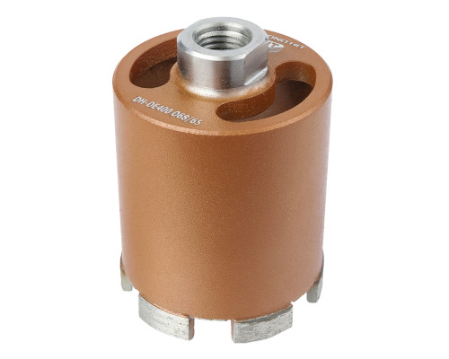Коронка алмазная АДЕЛЬ M16 Ø68х65 мм DH-DE400 R 6LSP с пылеудалением DHDED4006865166