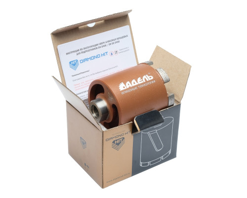 Коронка алмазная АДЕЛЬ M16 Ø68х65 мм DH-DE400 R 6LSP с пылеудалением DHDED4006865166