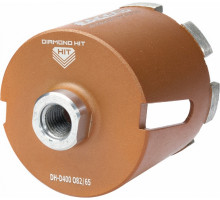 Коронка алмазная АДЕЛЬ M16 Ø82х65 мм DH-D400 R 7LSP с микроударом, в сухую DHD4008265167