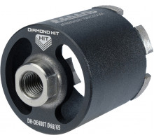 Коронка алмазная АДЕЛЬ M16 Ø68х65 мм DH-DE400Т R 6LSP с пылеудалением DHDE400Т6865166