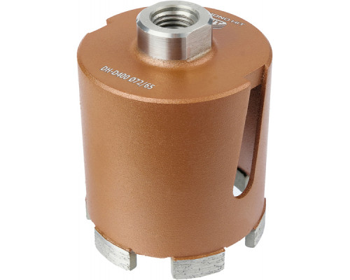 Коронка алмазная АДЕЛЬ M16 Ø72х65 мм DH-D400 R 6LSP с микроударом,  в сухую DHD4007265166