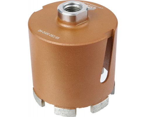 Коронка алмазная АДЕЛЬ M16 Ø82х65 мм DH-D400 R 7LSP с микроударом, в сухую DHD4008265167